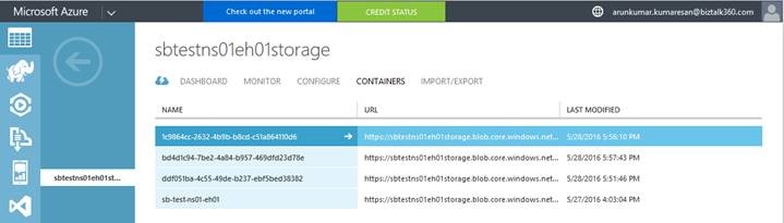 create a new Storage Account
