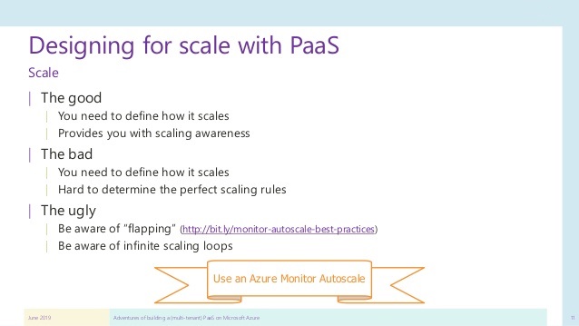 the good, bad, and ugly scaling design ideas on PaaS