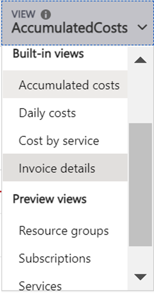 Azure cost analysis multiple subscriptions