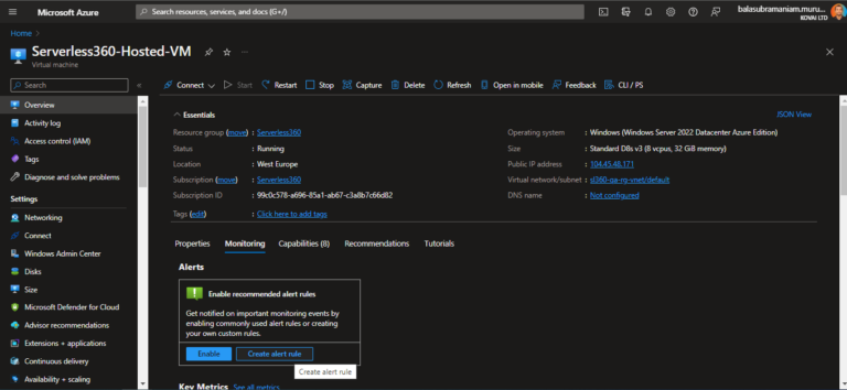 Avoid Downtime with Azure VM Disk Space Alerts