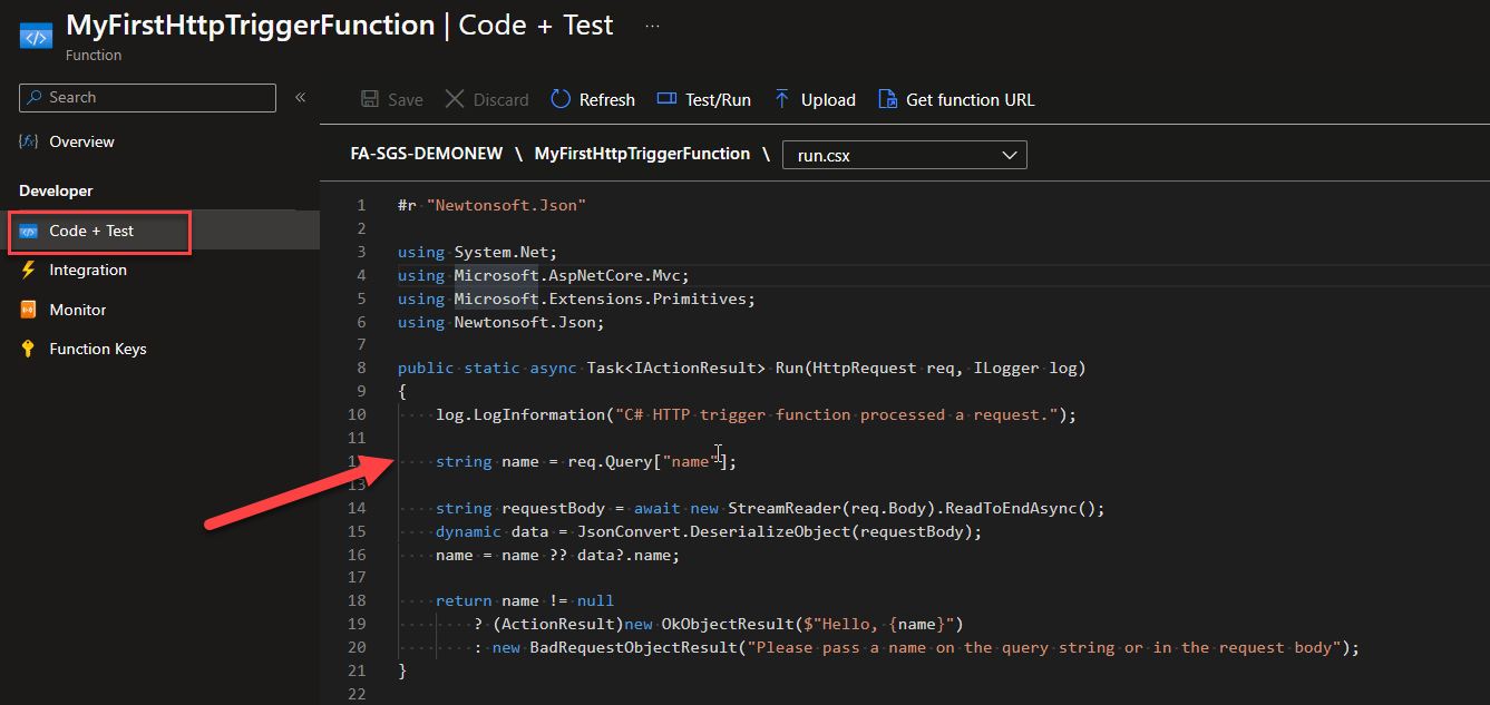 How to create an HTTP trigger in Azure Functions-5