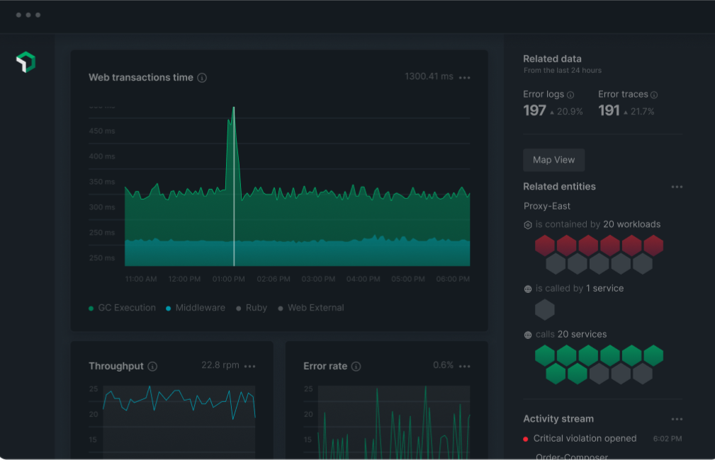 New Relic Service Bus Monitoring