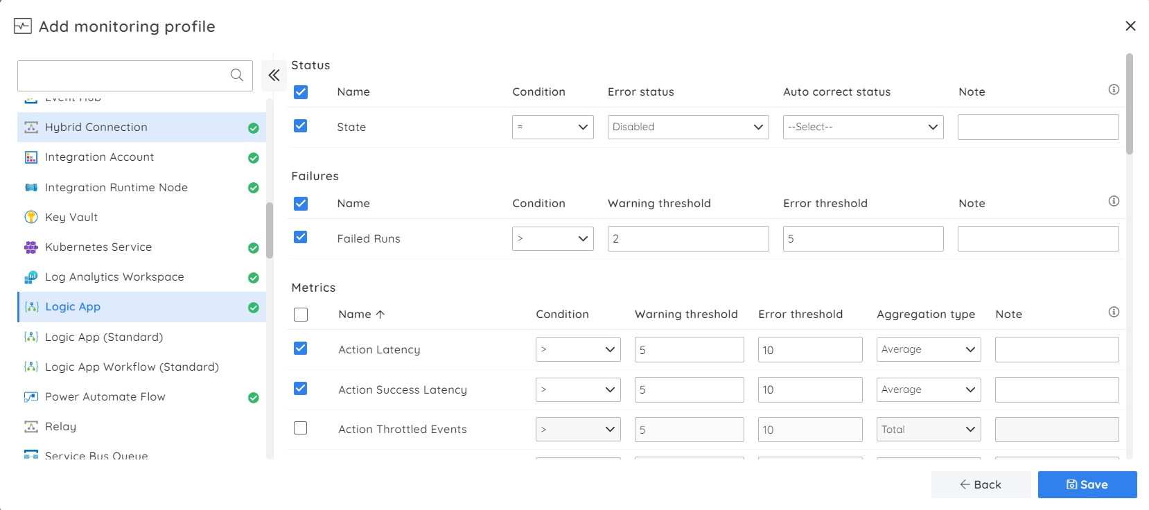 Creating Azure Logic App monitoring profile in Turbo360