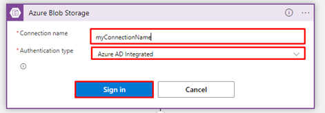 Step 18 Adding the connection name and authentication type