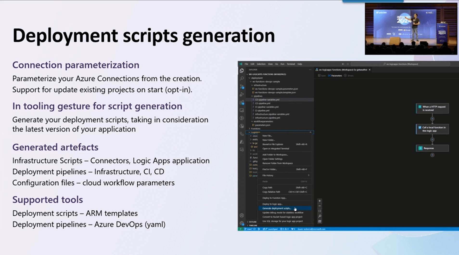 Generating deployment scripts