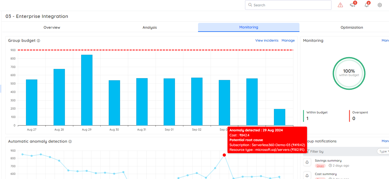 Automatic anomaly detection