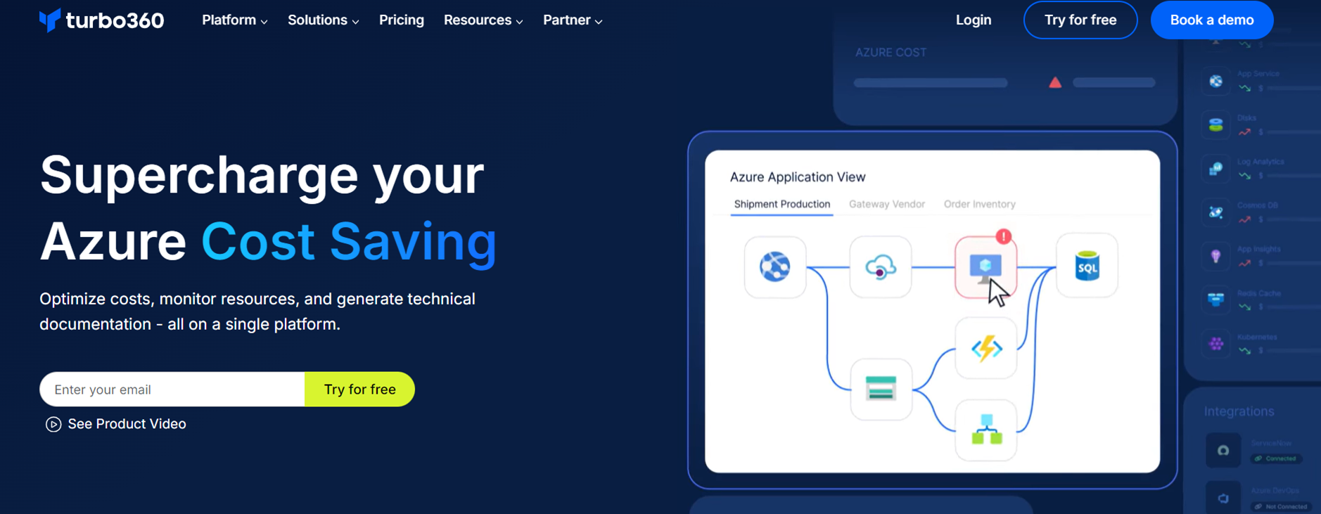 Turbo360 Azure Cost Optimization tool