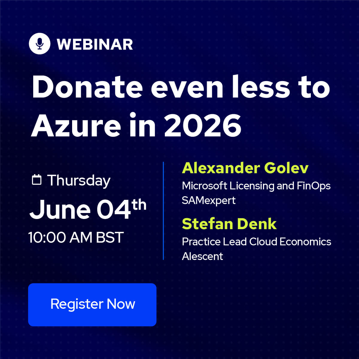 Reduce your donations to Azure in 2026
